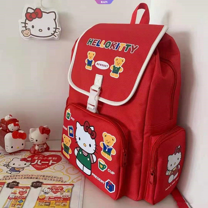 Balo Đi Học Họa Tiết Sanrio Hello Kitty Phong Cách Nhật Bản Dễ Thương Cho Nữ Y2k