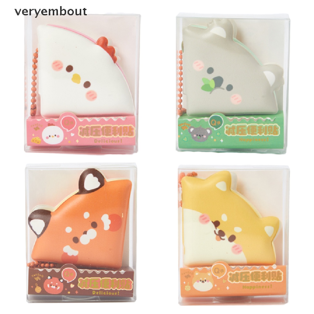 Giấy Dán Ghi Chú Họa Tiết Hoạt Hình Trang Trí Sổ Tay Giảm Căng Thẳng