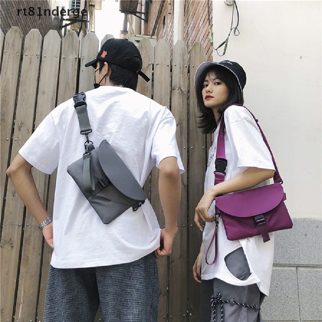 Túi Đeo Chéo Nylon Màu Trơn Chống Thấm Nước Đựng Điện Thoại Thời Trang Cho Nam Và Nữ