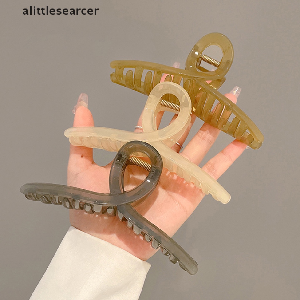 Kẹp Tóc Càng Cua Trong Suốt Cỡ Lớn Thời Trang Cho Nữ