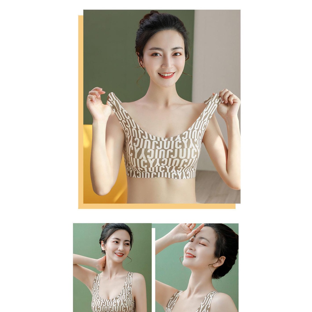 Áo Lót Lụa Không Gọng Không Đường May Thiết Kế Lưng Đẹp Mắt Cho Phụ Nữ Trung Niên