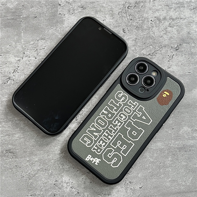 Ốp Điện Thoại Silicon Mềm Chống Sốc Họa Tiết bape Cho IPhone 14 12 PRO 12 11 13 PRO Max Xs Max XR 6 7 8 Plus