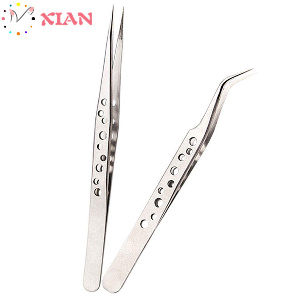 Nhíp Kẹp Lông Mi Thẳng Bằng Thép Không Gỉ Tiện Dụng