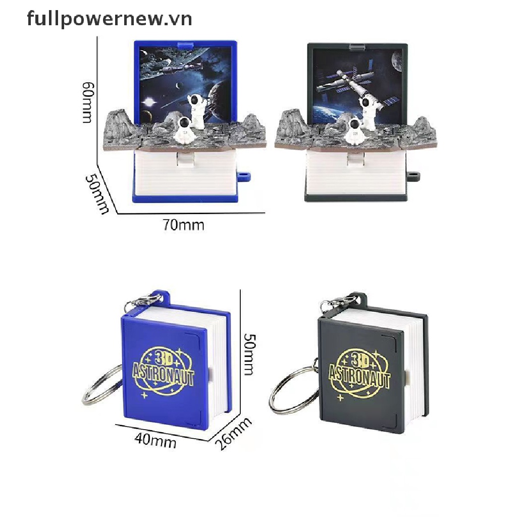 Đồ Chơi Cuốn Sách Ma Thuật 3D fullpowernew Có Móc Khóa