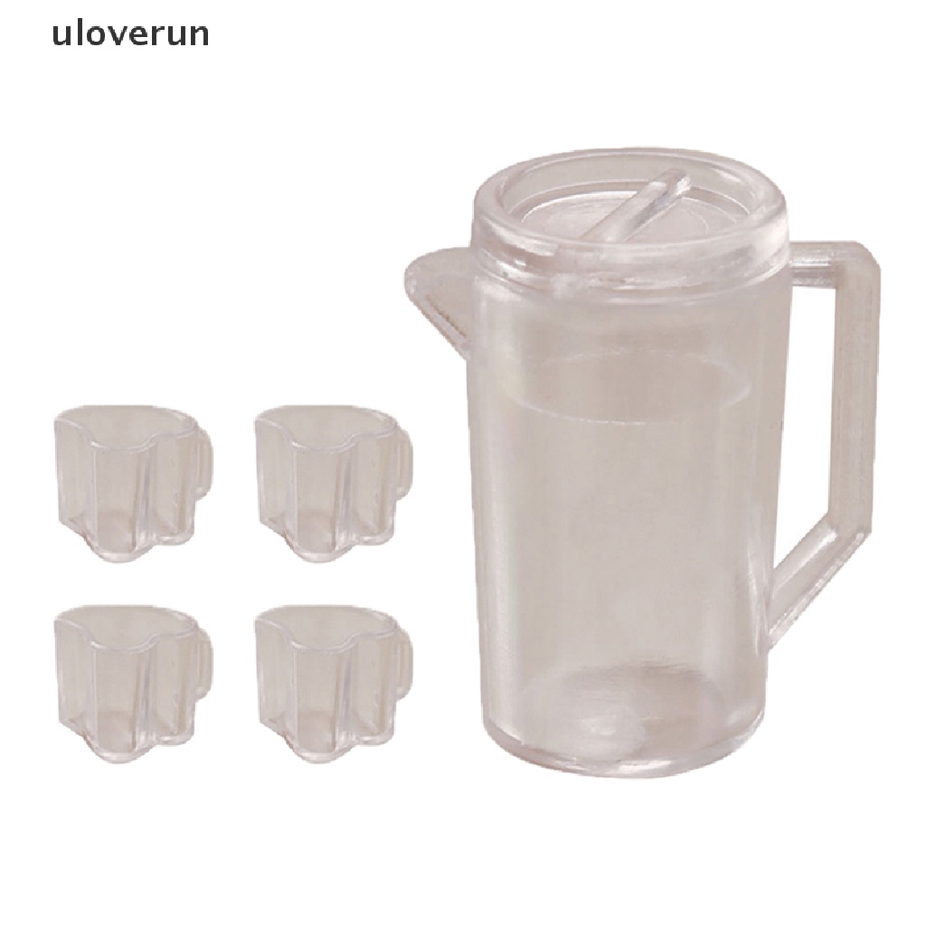 Set 5 Cốc Nước Rỗng Trong Suốt 1: 12 Trang Trí Nhà Búp Bê