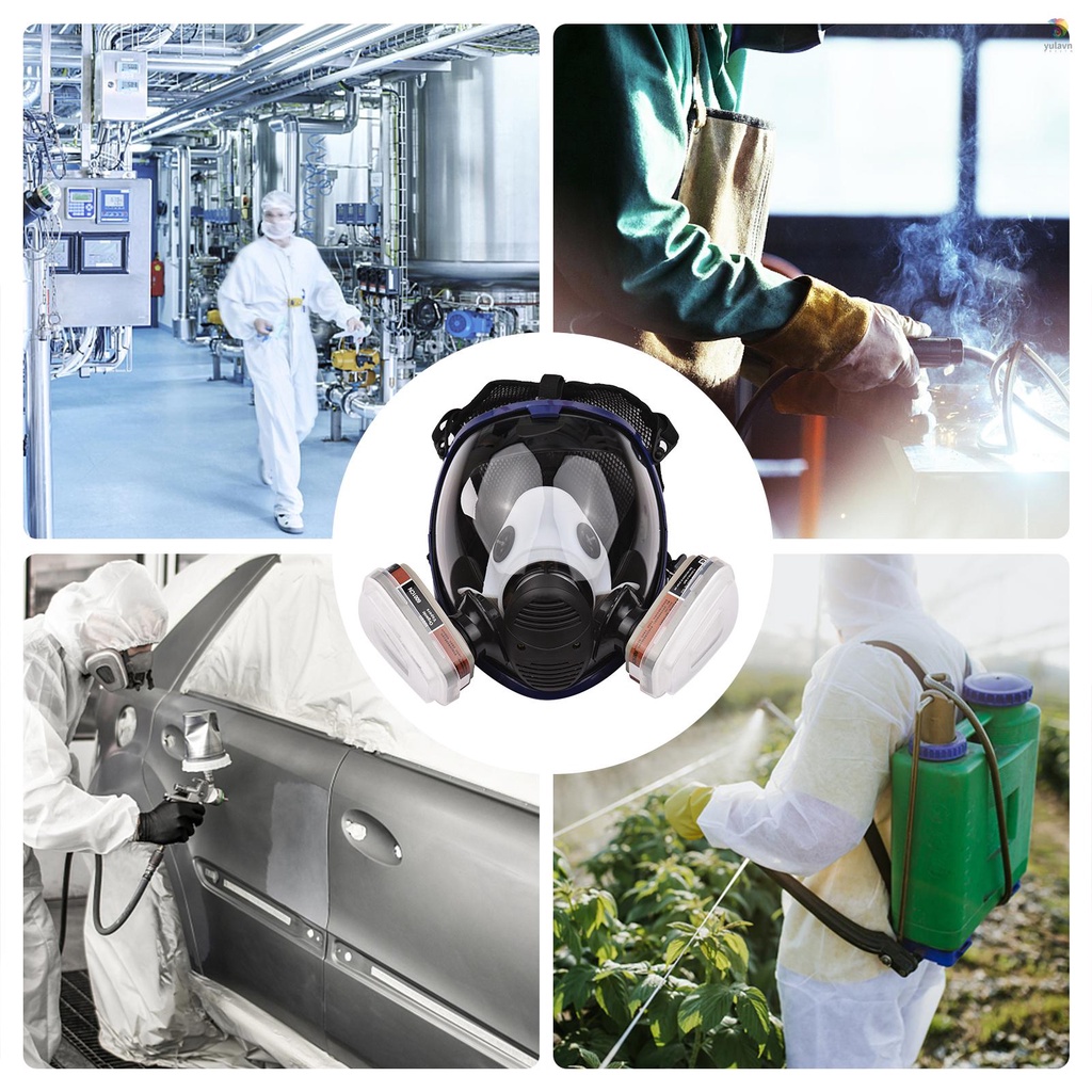 Tấm Che Mặt Hô Hấp Hữu Cơ 16 Trong 1 Bảo Vệ Toàn Diện Có Thể Tái Sử Dụng Cho Máy Hàn Đánh Bóng Và Làm Việc Khác Sự Bảo Vệ