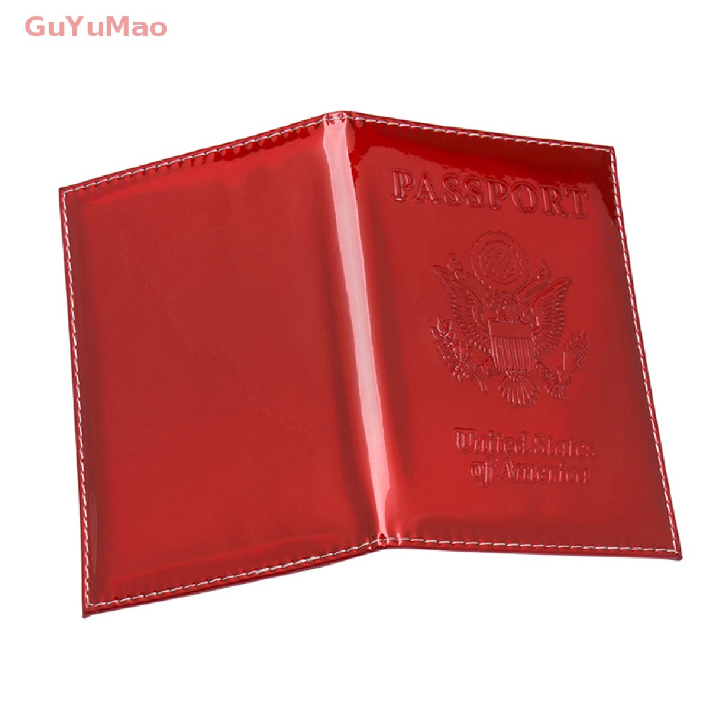 [cxGUYU] Ví Da PU Bóng Đựng Hộ Chiếu Thẻ ID Bảo Vệ Tài Liệu Chống Thấm Nước PRTA