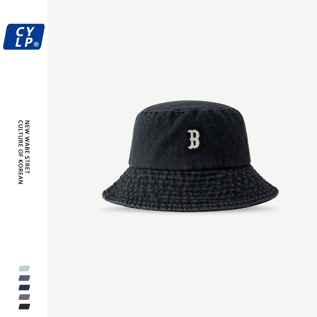 Nón Tai Bèo Denim In Chữ B Phong Cách Đường Phố Hàn Quốc Thời Trang Xuân Hè Cho Nam Và Nữ