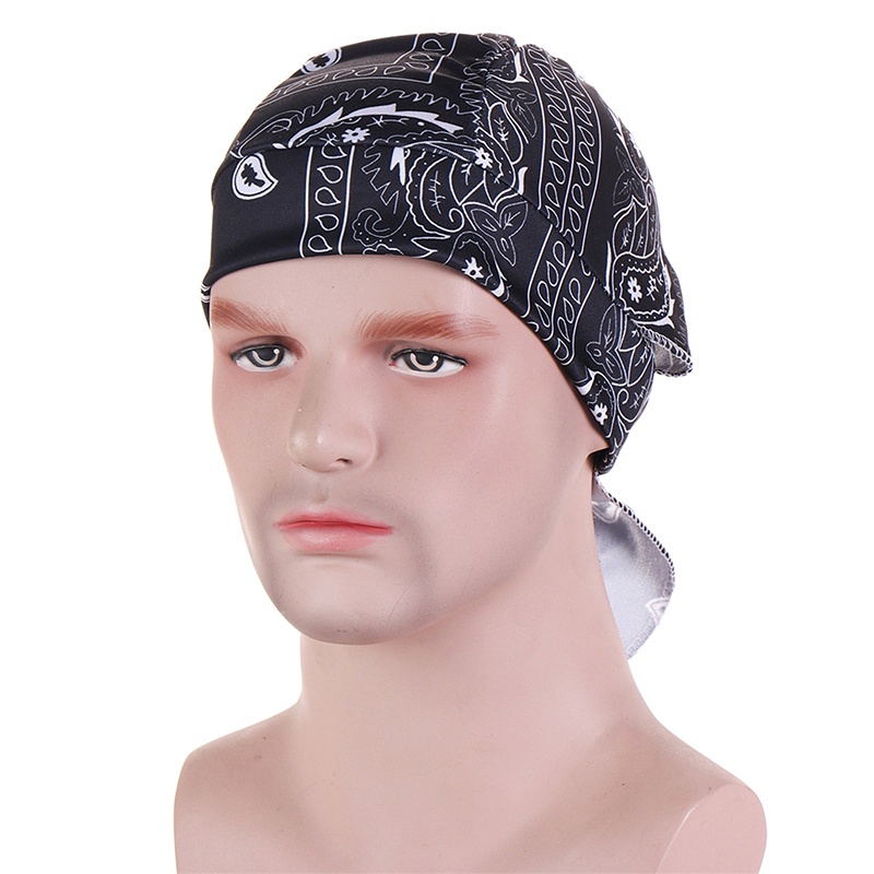 Bbyter Mũ Trùm Đầu Bandana Bằng Cotton Có Thể Điều Chỉnh Hóa Trang Đầu Lâu Doo Rags