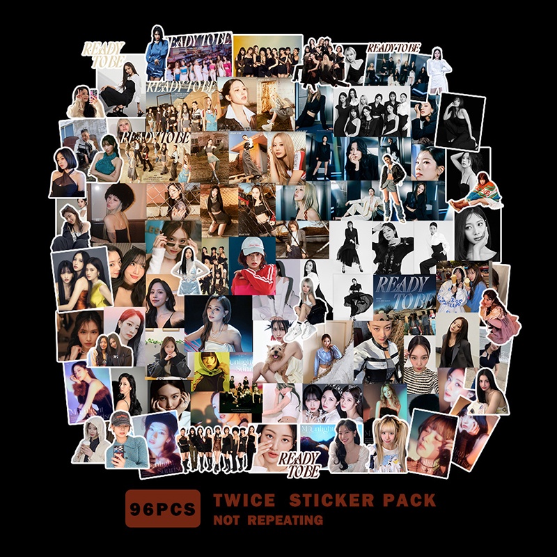 Set 96 Miếng Dán Trang Trí Nhật Ký Hình Nhóm Nhạc TWICE