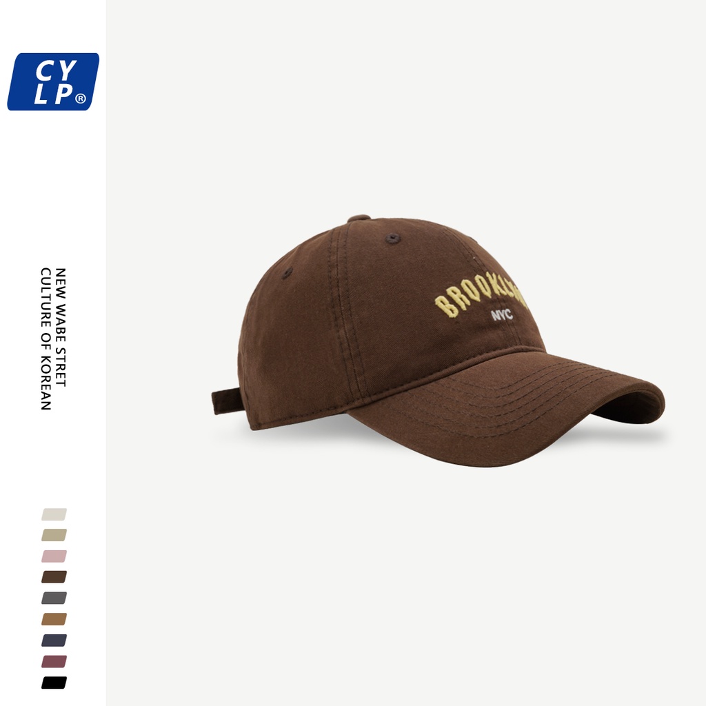 Mũ Lưỡi Trai Thêu Chữ NYC Phong Cách Hàn Quốc Thời Trang Xuân Hè Cá Tính Cho Cặp Đôi