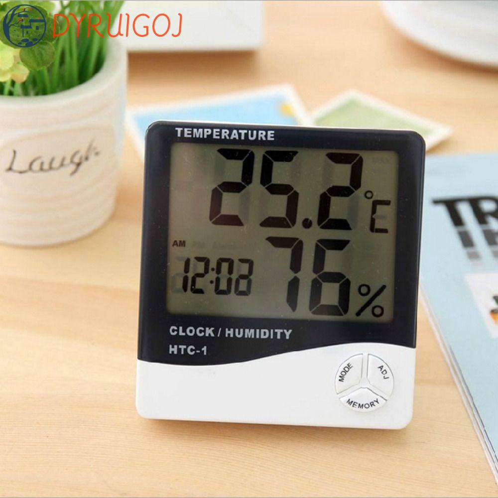 Đồng Hồ Báo Thức Điện Tử Màn Hình LCD Hiển Thị Nhiệt Độ Và Độ Ẩm