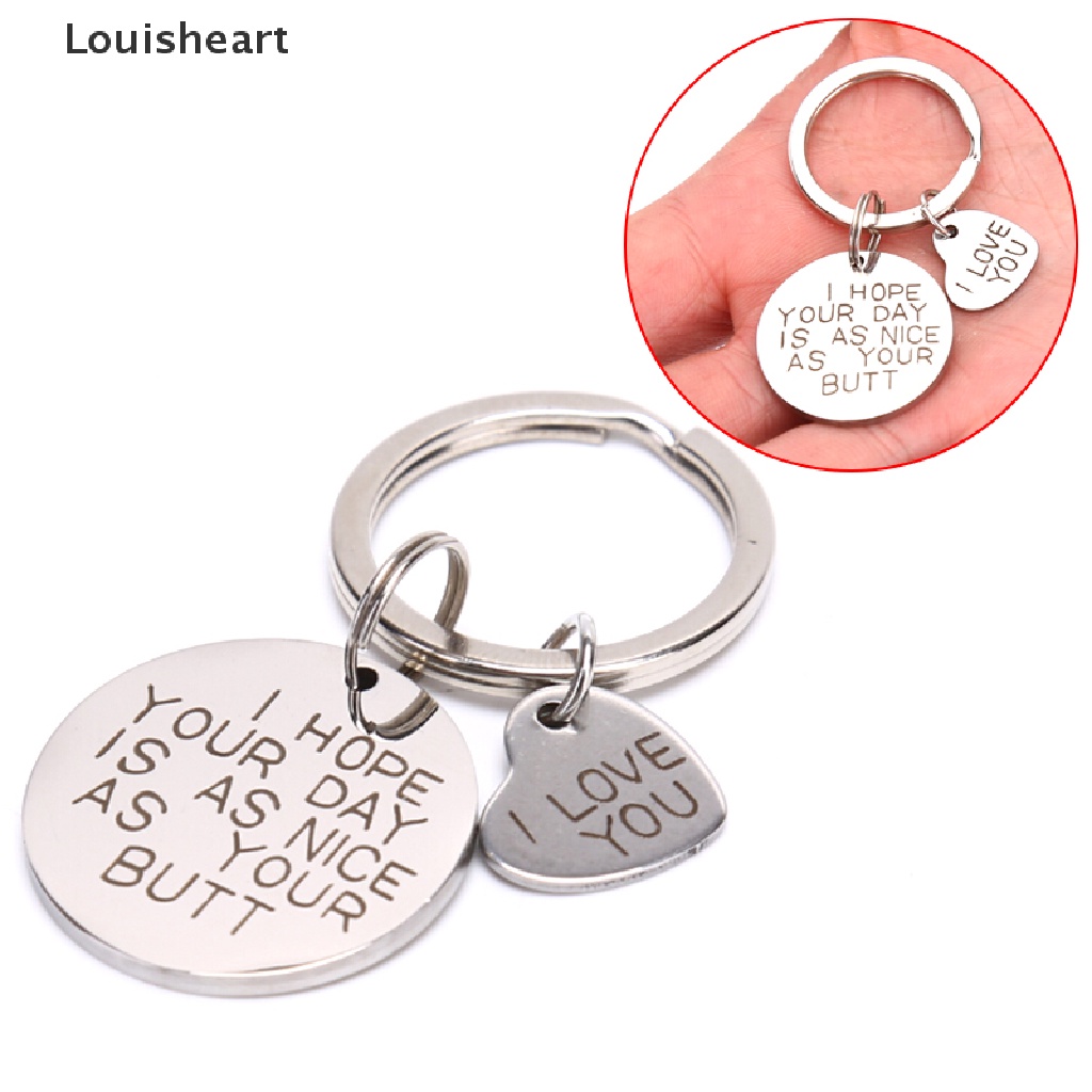 Móc Khóa Khắc Chữ I Love You Louisheart TFG