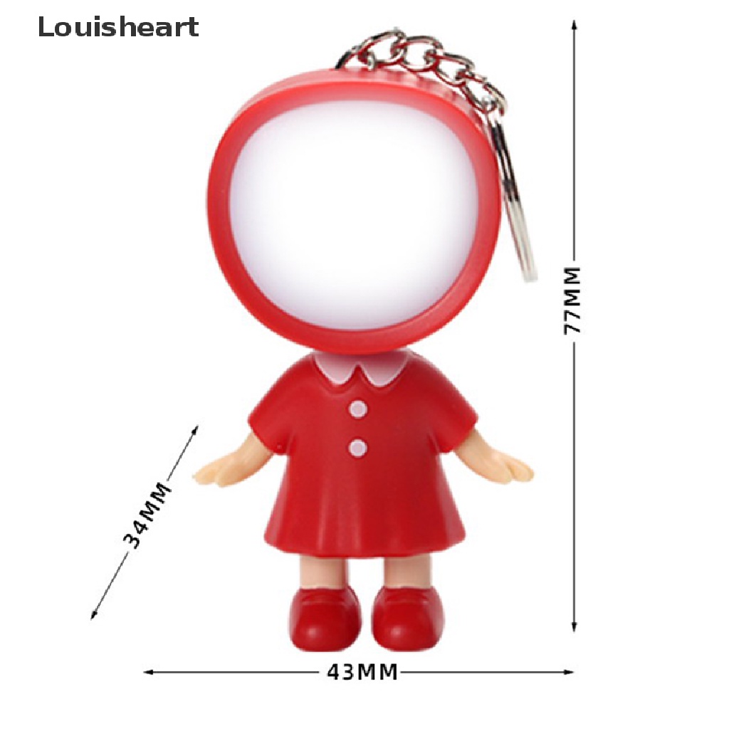 Móc Khóa Đèn Pin Led Louisheart Hình Búp Bê Hoạt Hình Sáng Tạo Bằng Nhựa Bền Bỉ Thích Hợp Làm Quà Sinh Nhật TFG
