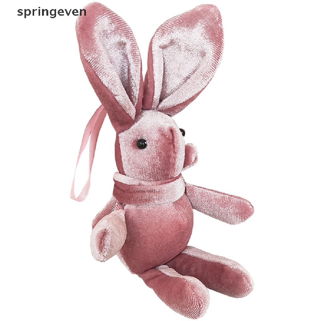 Móc Khóa Thỏ Nhồi Bông Dễ Thương Dùng Làm Quà Tặng