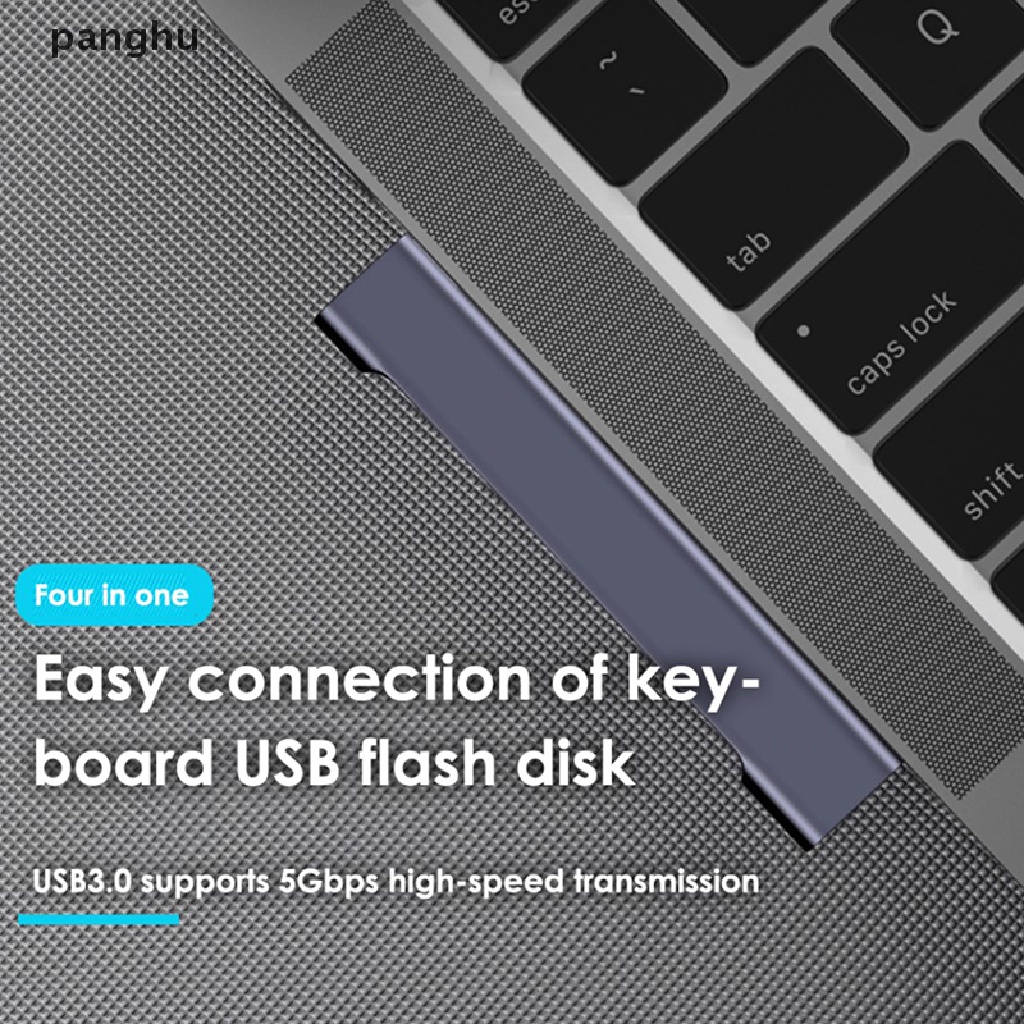 Bộ Chia Cổng USB 3.0 5Gbps Type-C Tốc Độ Cao 4 Trong 1 Cho Máy Tính