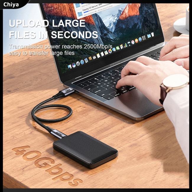 Cáp Sạc Nhanh Type-c Pd 8k60hz Hd 40gbps 3 Tốc Độ Cao Usb4.0