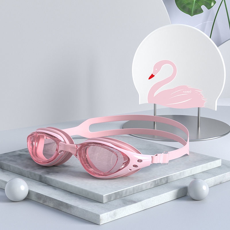 Bộ Kính Bơi + Mũ Bơi Chuyên Nghiệp HD Chống Sương Mù & Nước Cho Nam & Nữ
