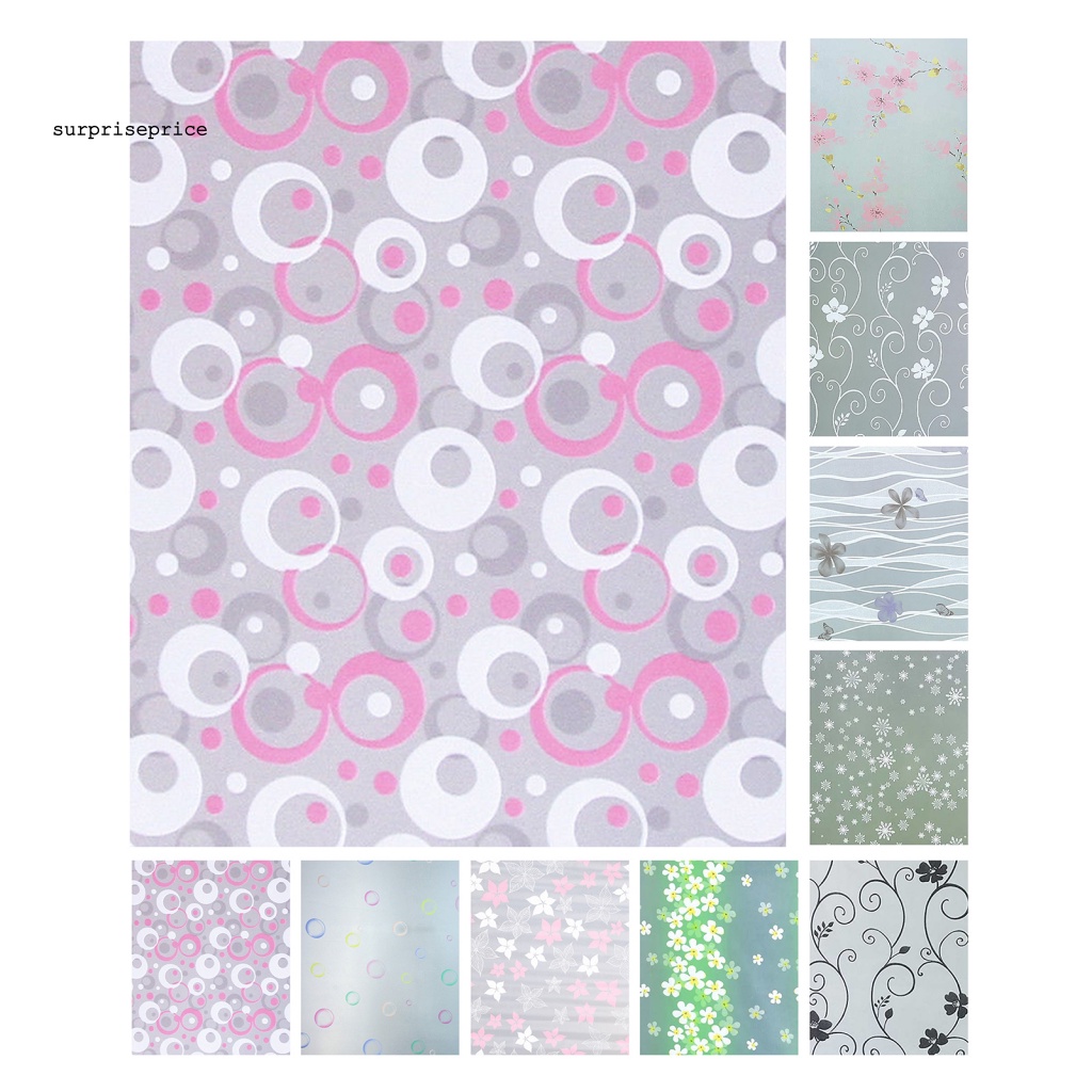 Miếng Dán Cửa Kính Bằng PVC Chống Nước Dùng Trang Trí Nhà