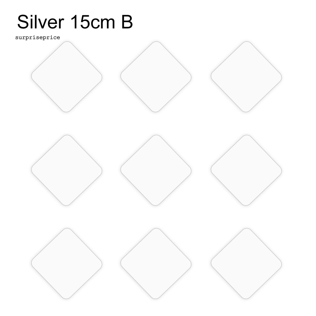 Bộ 9 Miếng Dán Tường Tráng Gương Bằng Acrylic Chống Mòn Có Thể Tháo Gỡ Cho Nhà Ở