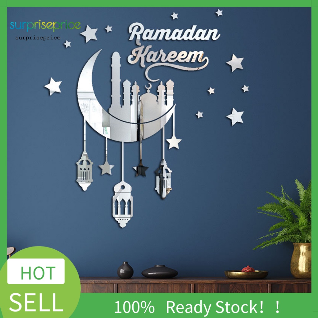 1 Bộ Sticker Dán Tường Bắt Mắt 3D Bằng Acrylic Chống Nước Trang Trí Nhà Cửa