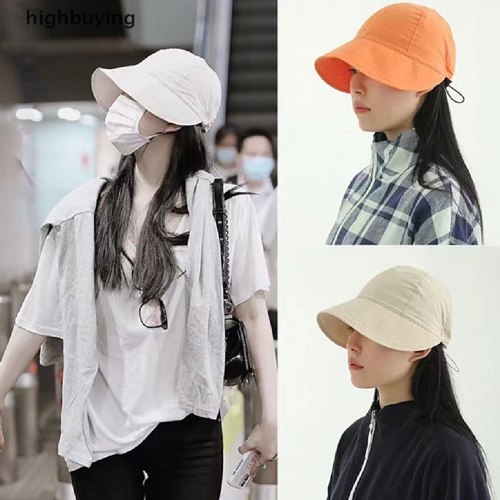 Mũ Vành Rộng Chống Nắng Mùa Hè Nhanh Khô Có Thể Điều Chỉnh Và Dây Rút Cho Nam Nữ