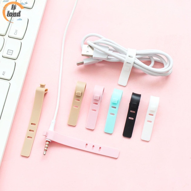 Bộ 4 Dây Quấn Tai Nghe Chống Thất Lạc Bằng Silicon Mềm Tái Sử Dụng Được