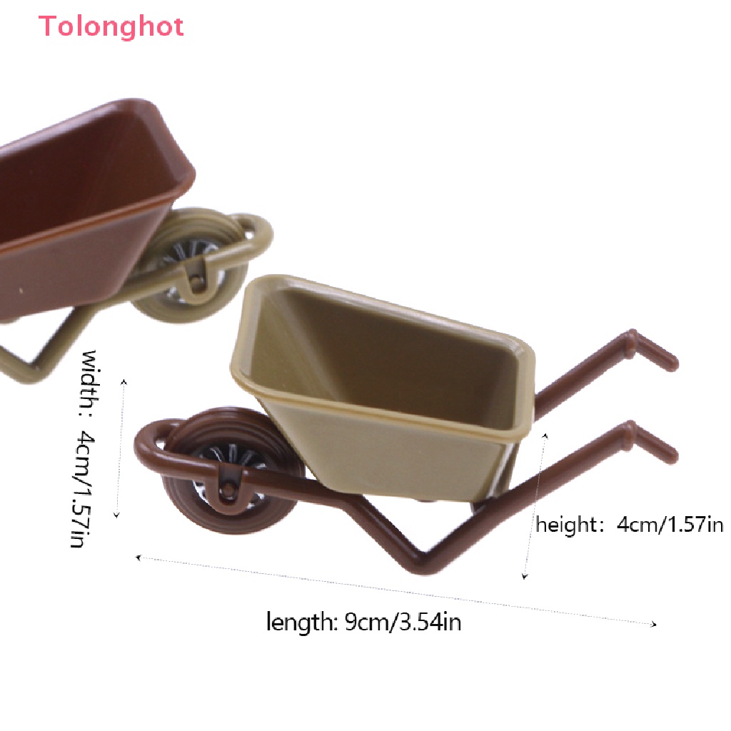 1 Mô Hình Xe Đẩy Nông Trại Mini Tỉ Lệ 1: 12 Trang Trí Nhà Búp Bê