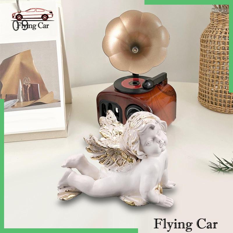 [Lzdjfmy2] Tượng Thiên Thần Bằng Nhựa Resin Điêu Khắc Thủ Công Trang Trí Phòng Khách Phòng Ngủ Sân