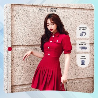 STORY Đầm Nemi váy sơ mi xếp ly tennis công sở dạo phố thanh lịch Story.clothes thời trang nữ
