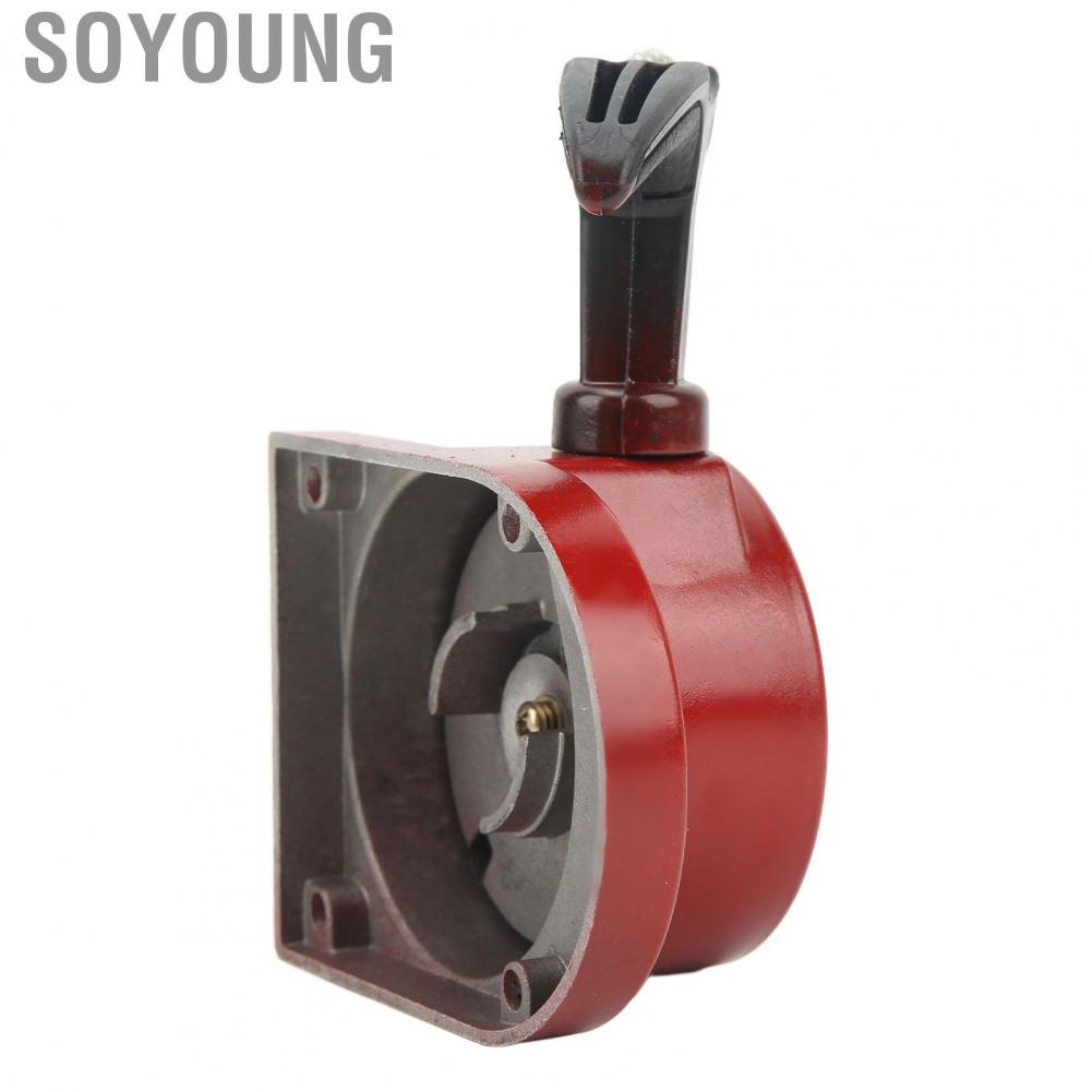 Soyoung Recoil Starter  Hand Pull Recoil Starter Ergonomic Handle Black Coating High Strength Safe  for 49cc 50cc 60cc Engine Motorized Bicycles