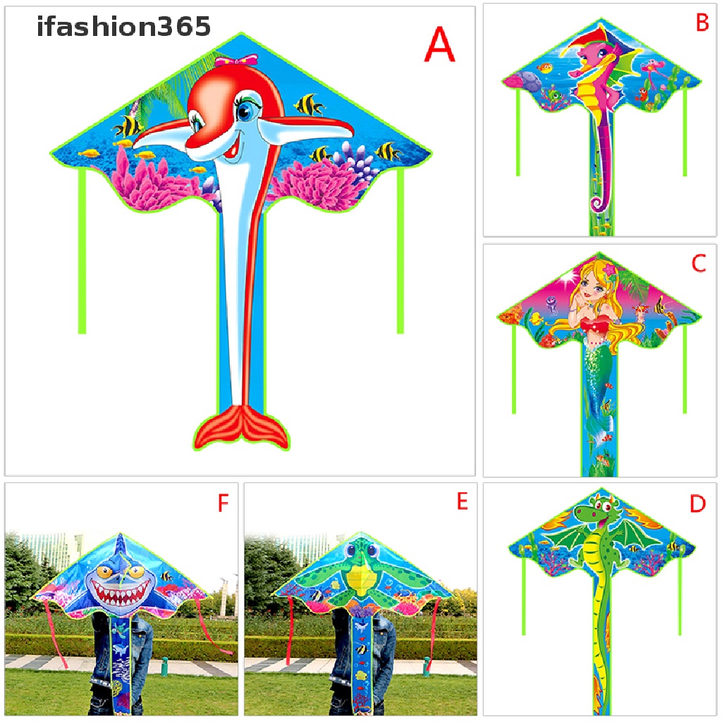 Bộ Diều Đồ Chơi Ngoài Trời Họa Tiết Hoạt Hình Chất Lượng Cao 135cm ifashion365]