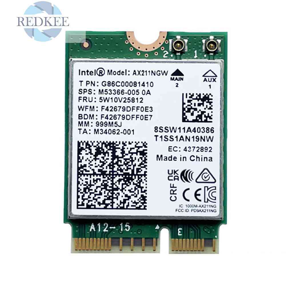 Thẻ Mạng Không Dây 2.4GHz / 5GHz WIFI6E Băng Tần Kép 3000Mbps Cho Laptop