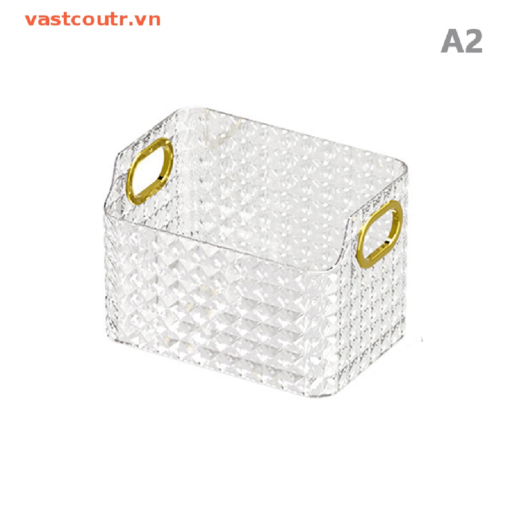 Hộp Đựng Đồ Trang Điểm / Mỹ Phẩm Để Bàn Trong Suốt