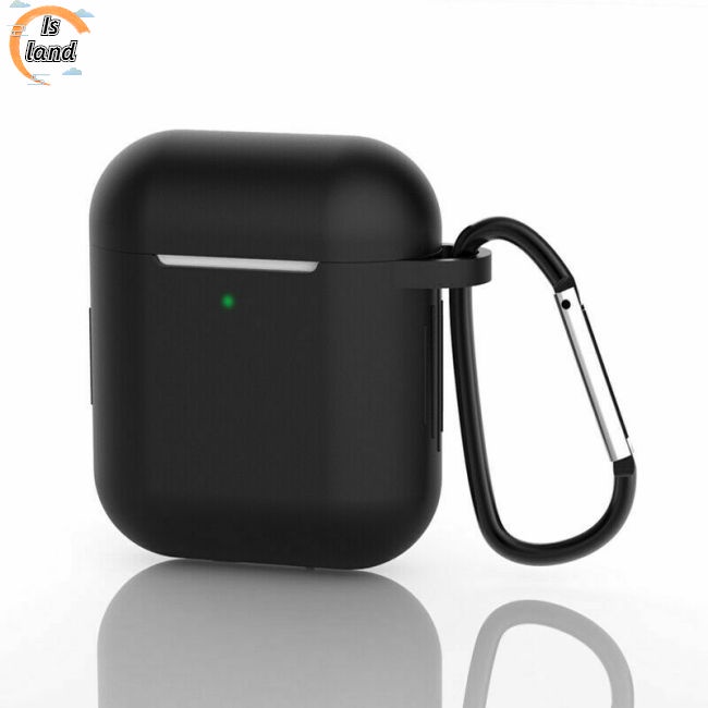 Vỏ Bảo Vệ Hộp Sạc Tai Nghe Airpods 1 / 2 Bằng Silicon Chống Rơi Hình Móc Treo Tiện Dụng