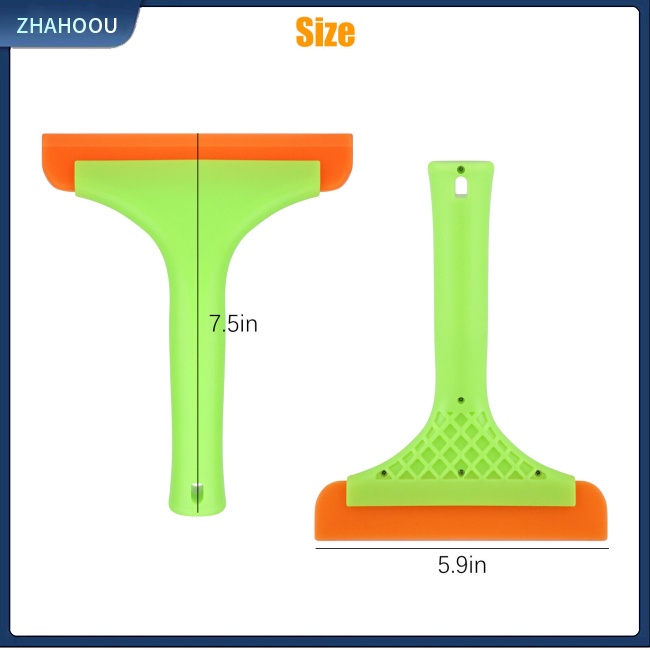 ☃Phụ Kiện Trang Trí Nhà Cửa Độc Đáo Sáng Tạo☃ Set 2 Dụng Cụ Vệ Sinh Kính Bằng Silicon 19X15Cm