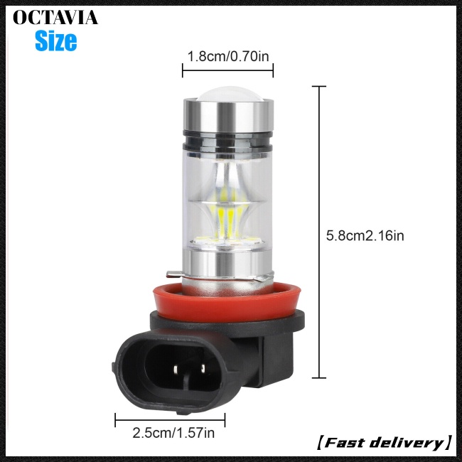 2 Bóng Đèn Led H8 H11 H16 Bảo Vệ 360 Độ 200w 6000k Chống Nước Cho Xe Hơi