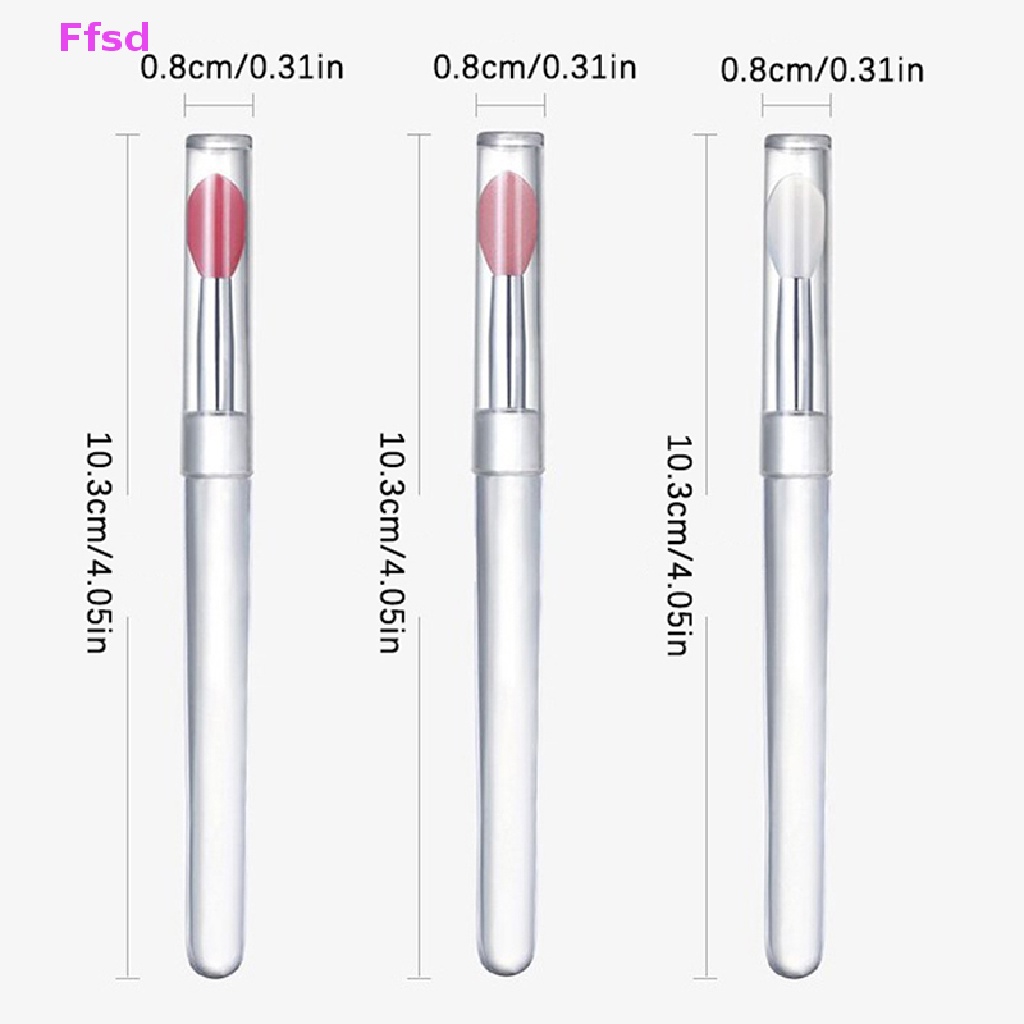 Bộ 3 Cọ Silicone Đắp Mặt Nạ Môi Chống Bụi Tiện Dụng