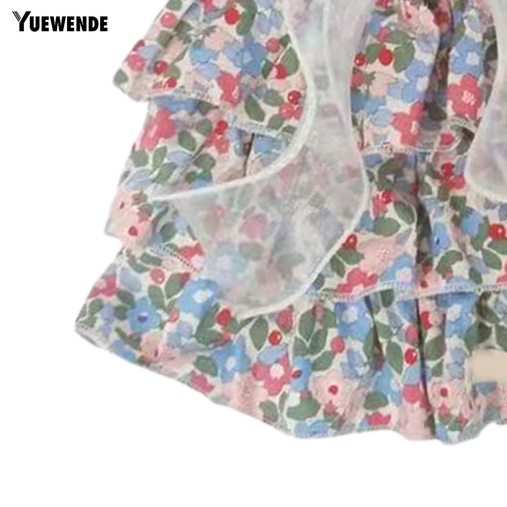 Đầm Hai Dây Đính Nơ Thoáng Khí Thoải Mái Thời Trang Mùa Hè Cho Cún Cưng