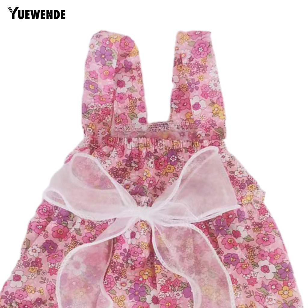 Đầm Hai Dây Đính Nơ Thoáng Khí Thoải Mái Thời Trang Mùa Hè Cho Cún Cưng