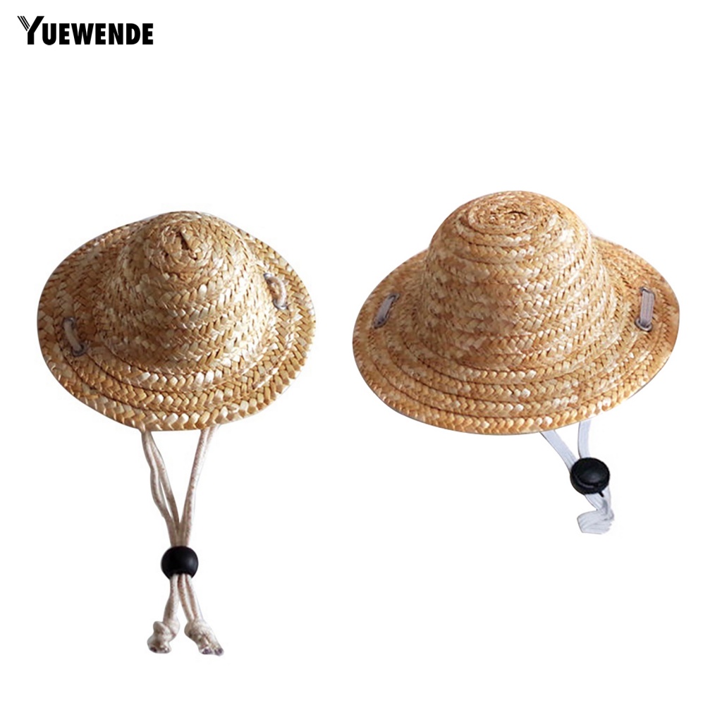 Mũ Rơm Mini Chống Nắng Thoải Mái Mùa Hè Cho Thú Cưng