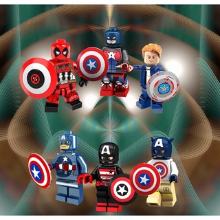 Mô Hình Lắp Ráp Nhân Vật Captain America Mini