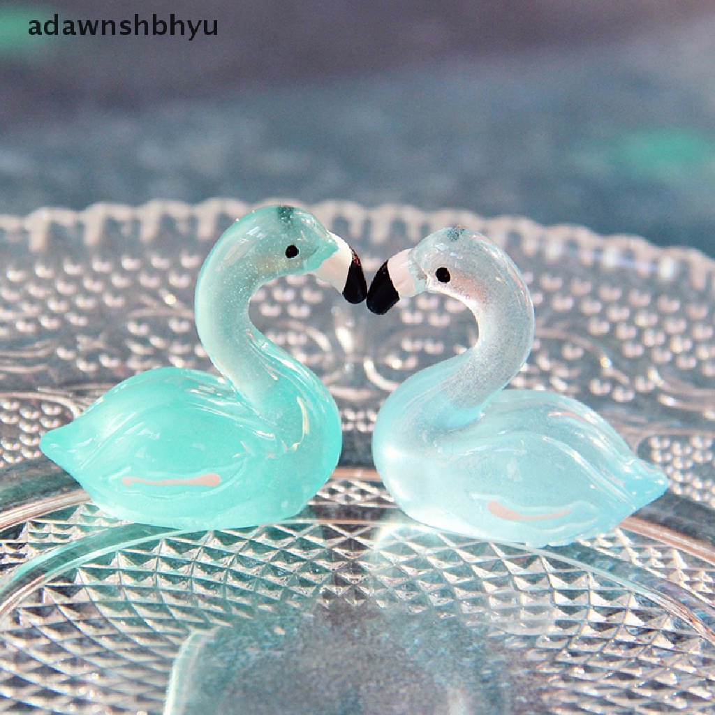 Set 10 Tượng Vịt Con Bằng Nhựa Phát Quang Trang Trí Giáng Sinh