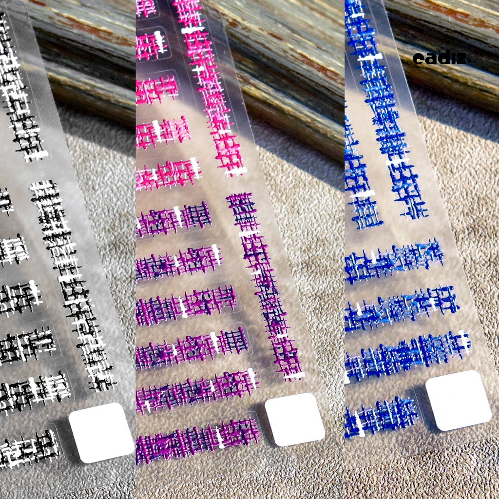 Miếng Dán Trang Trí Móng Tay 5D Tự Dính Không Phai Màu DIY