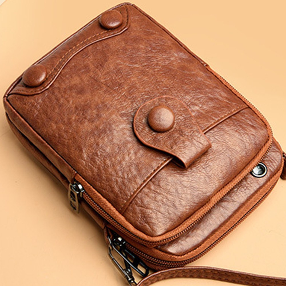 Túi Đeo Chéo Đựng Điện Thoại Phong Cách Retro