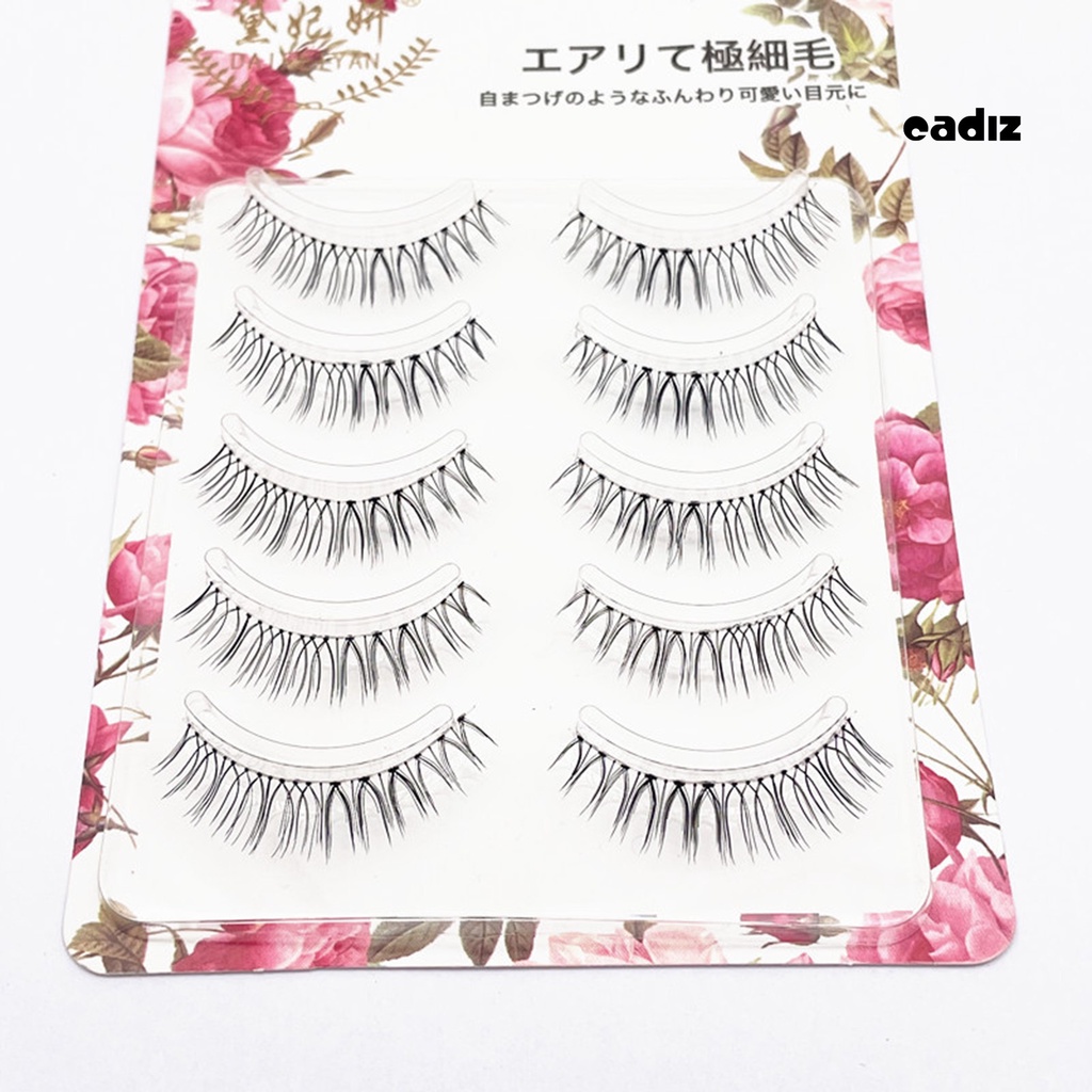 Hộp 5 Cặp Lông Mi Giả 3D Mềm Mại Thoải Mái Dễ Sử Dụng