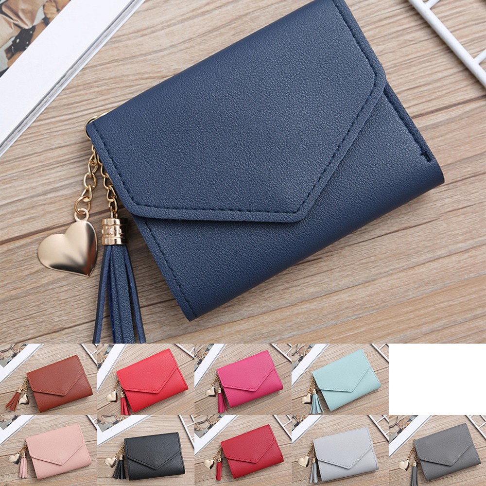 Ví Da Mini Đựng Thẻ Tín Dụng / ID / Ảnh Thiết Kế Nhỏ Gọn Thời Trang Cho Nữ