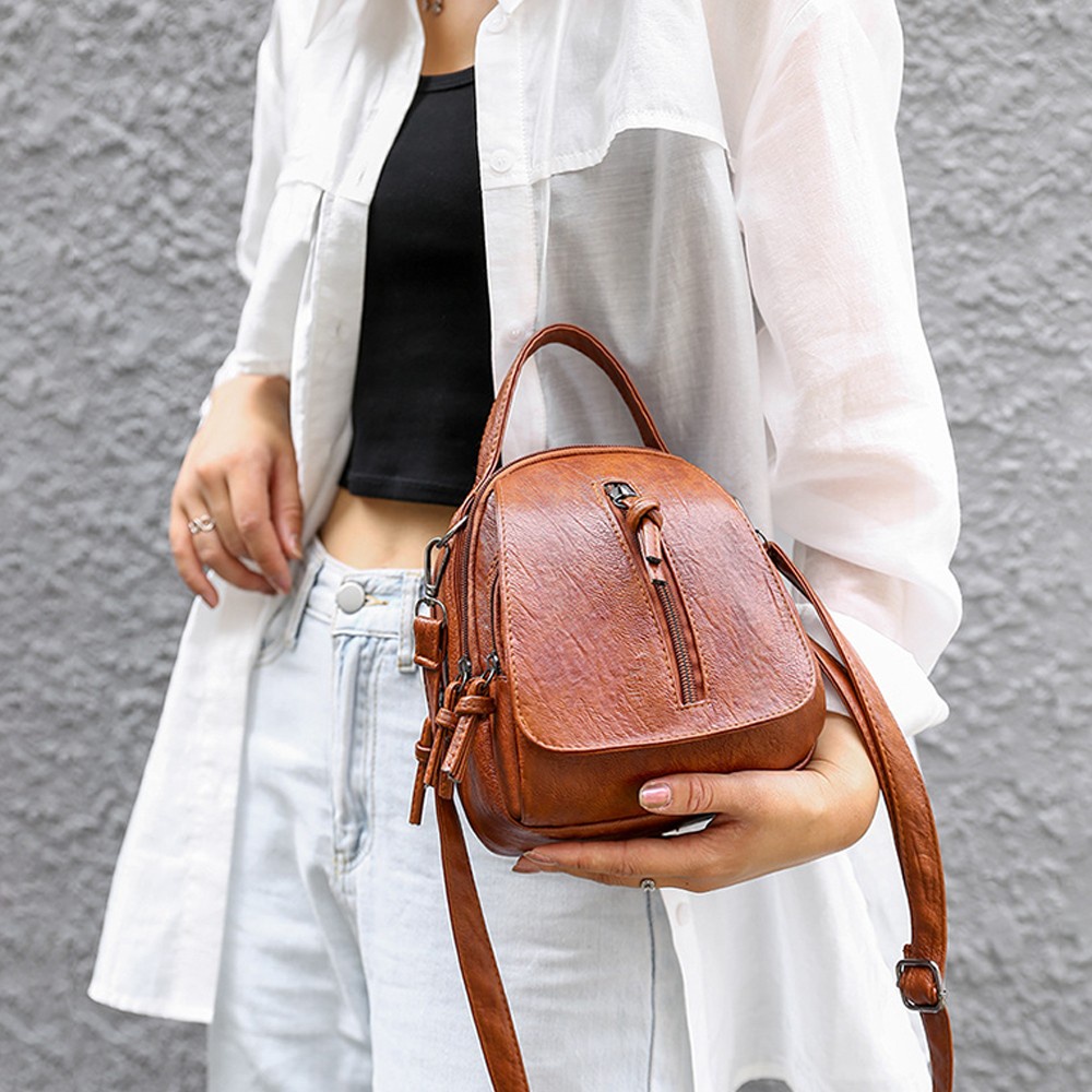 Túi Xách Da PU Phong Cách Retro Thời Trang Cho Nữ