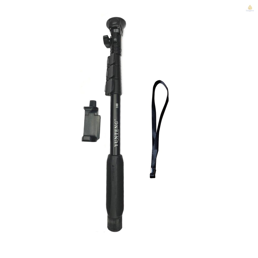 YUNTENG Gậy Selfie Mở Rộng Bằng Hợp Kim Nhôm Với Ốc Vít 1 / 4 Inch Cho Điện Thoại / Máy Ảnh Kỹ Thuật Số
