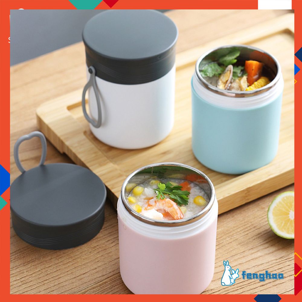 Cốc Ăn Sáng Bằng Thép Không Gỉ Hộp Đựng Súp Hộp Cơm Trưa Nhỏ Thùng Giữ Nhiệt Cốc Đựng Súp Bình Đựng Cháo Cầm Tay Cho Nhân Viên Văn Phòng Có Nắp Đậy Bát Súp Kín Fenghao. Vn